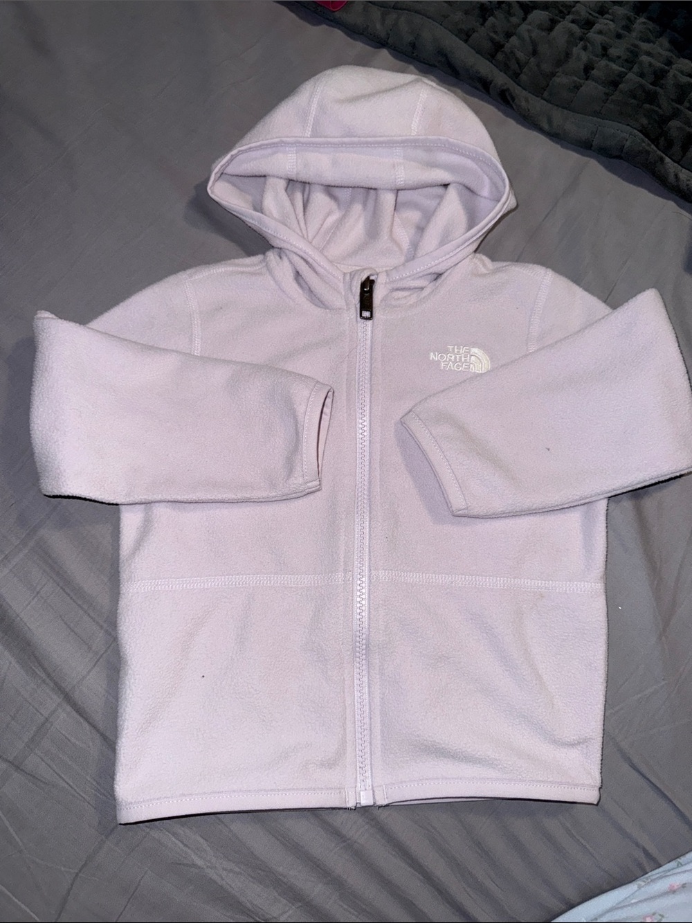 The North Face Kids Light Lavender Fleece Zip Hoodie